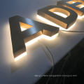 Customized Stainless Steel Brushed Lighting Signage Metal 3d Letters Led 3D Illuminated Channel Letters Store Sign